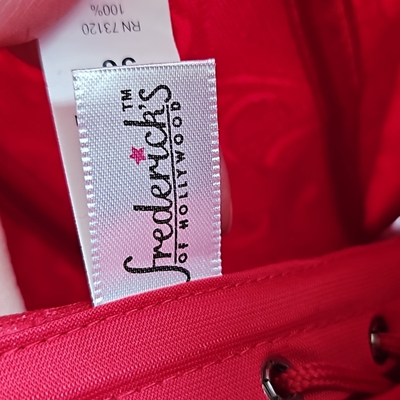 Fredericks of Hollywood Red Lace Corset - Picture 2 of 5
